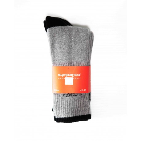 Pack 3 Chaussettes de Sport Gris