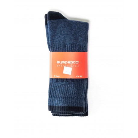 Pack 3 Chaussettes de Sport Bleu marine