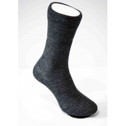 Pack 2 Chaussettes mélange Coton / Laine Gris Anthracite