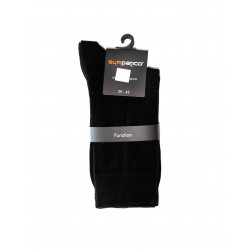 Pack 2 Chaussettes Sympatico mélange Coton / Laine Noir