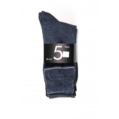 Pack 5 Chaussettes Bleu marine / Gris