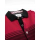 Sweat Hajo noir/rouge rayé Stay Fresh