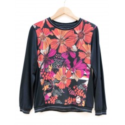 Tee-shirt Hajo Fleuri Manches Longues