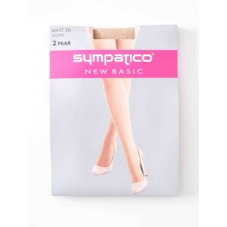 Collants Sympatico Voile 20 Deniers Pack X2 Peau