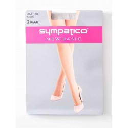 Collants Sympatico Voile 20 Deniers Pack X2 Gris