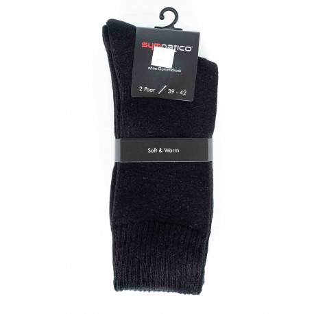 Pack 2 Chaussettes Sympatico Bouclettes Noir