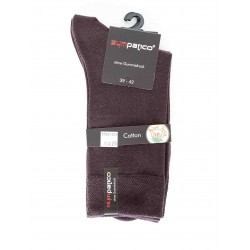 Pack 2 Chaussettes Sympatico Coton Marron