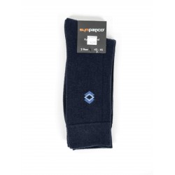 Pack 2 Sympatico Socken Marineblau Muster