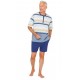 Pyjashort Hajo Striped V-neck Fancy Striped