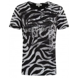 Tee-shirt Hajo Fantaisie Femme Noir/Blanc