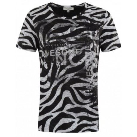 Tee-shirt Hajo Fantaisie Femme Noir/Blanc