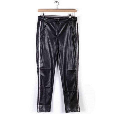 Anna Montana Angelika Kunstlederhose Schwarz