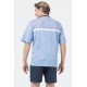 Pajashort Hajo gestreifter V-Ausschnitt Fancy Striped