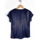 Tee-shirt Azay Femme Uni Bleu Marine