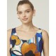 Azay Dress Women Navy Blue Dots