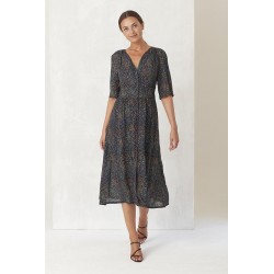Azay Kleid Frauen Navy Blue Dots