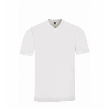 T-shirt - Pack de 2 col V Blanc Hajo