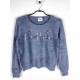 Pull Blue Seven "Good Vibes" Bleu