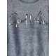 Pull Blue Seven "Good Vibes" Bleu