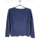 Pull Blue Seven maille brillante Marine/Or