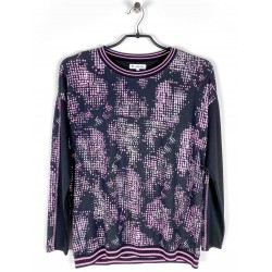 Tee-shirt Hajo "Joy Of Life" Femme Noir/Rose