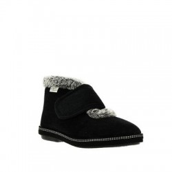 Bottillon aspect velours Gris
