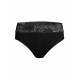 Slip Con-ta dentelle taille haute Noir