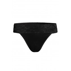 Slip Con-ta ceinture dentelle Noir