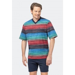 Pyjama short Hajo Rayure