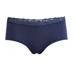 Slip Con-ta Hipster dentelle Bleu