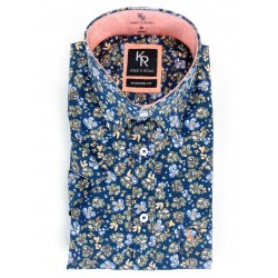 Chemise manches courtes King's Road Fleurs