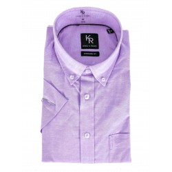 Chemise manches courtes King's Road Violet