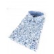 Chemise manches courtes King's Road Fleuri Blanc