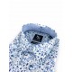 Chemise manches courtes King's Road Fleuri Blanc