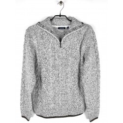 Pull Blue Seven Maille Gris