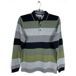 Polo Hajo manches longues Uni Noir