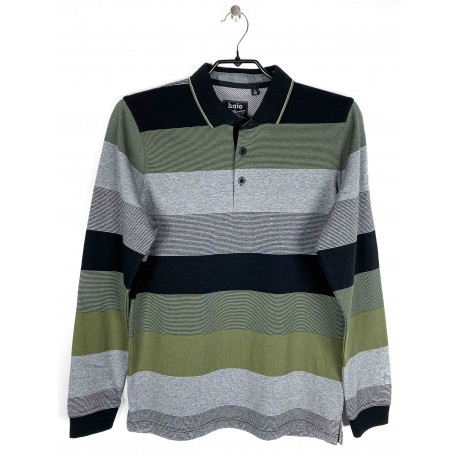 Polo Hajo manches longues Uni Noir