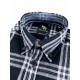 Chemise King's Road Flanelle Carreaux Noir