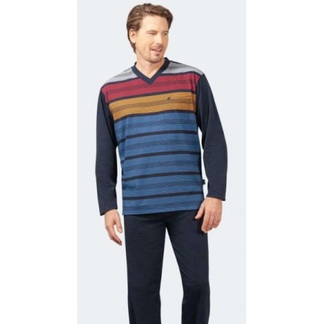 Pyjama Hajo Rayé Marine