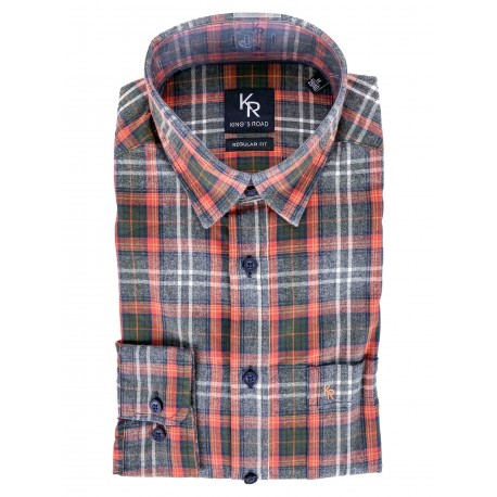 Chemise King's Road Flanelle Orange