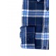 Chemise King's Road Flanelle - Blanc Bleu