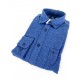 Chemise King's Road Flanelle Uni Bleu