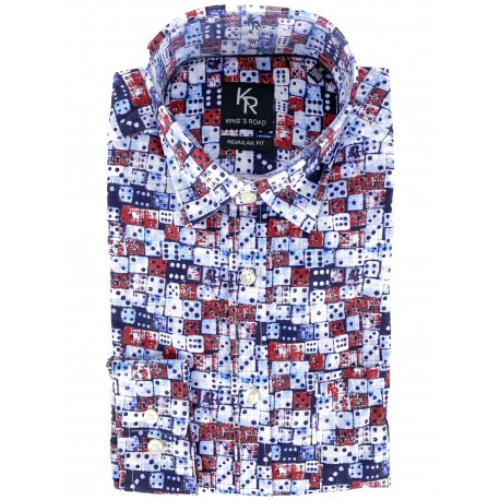 Chemise King's Road Dé Blanc