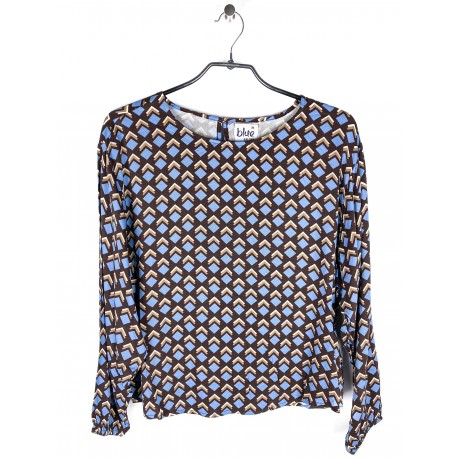 Blue Seven Women's T-shirt Giraffe Pattern