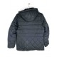 Manteau Blue Flame court Noir