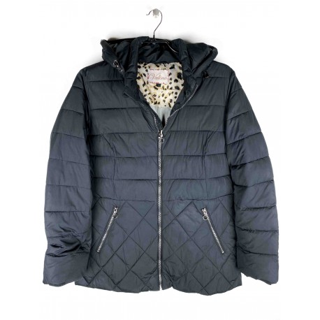 Manteau Blue Flame court Noir