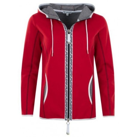 Gilet Hajo "Joy Of Life" Capuche - Rouge
