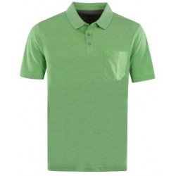 Polo Hajo Softknit sans repassage Vert