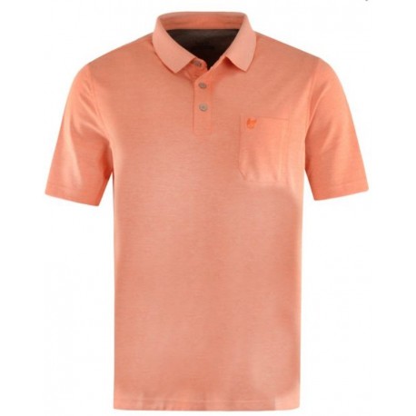 Polo Hajo Softknit sans repassage Orange