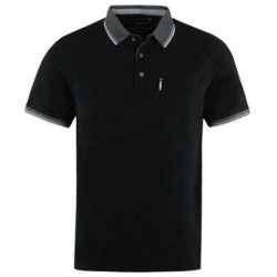 Polo Hajo Stay fresh uni Noir